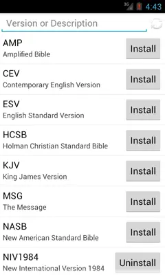 Bible android App screenshot 0